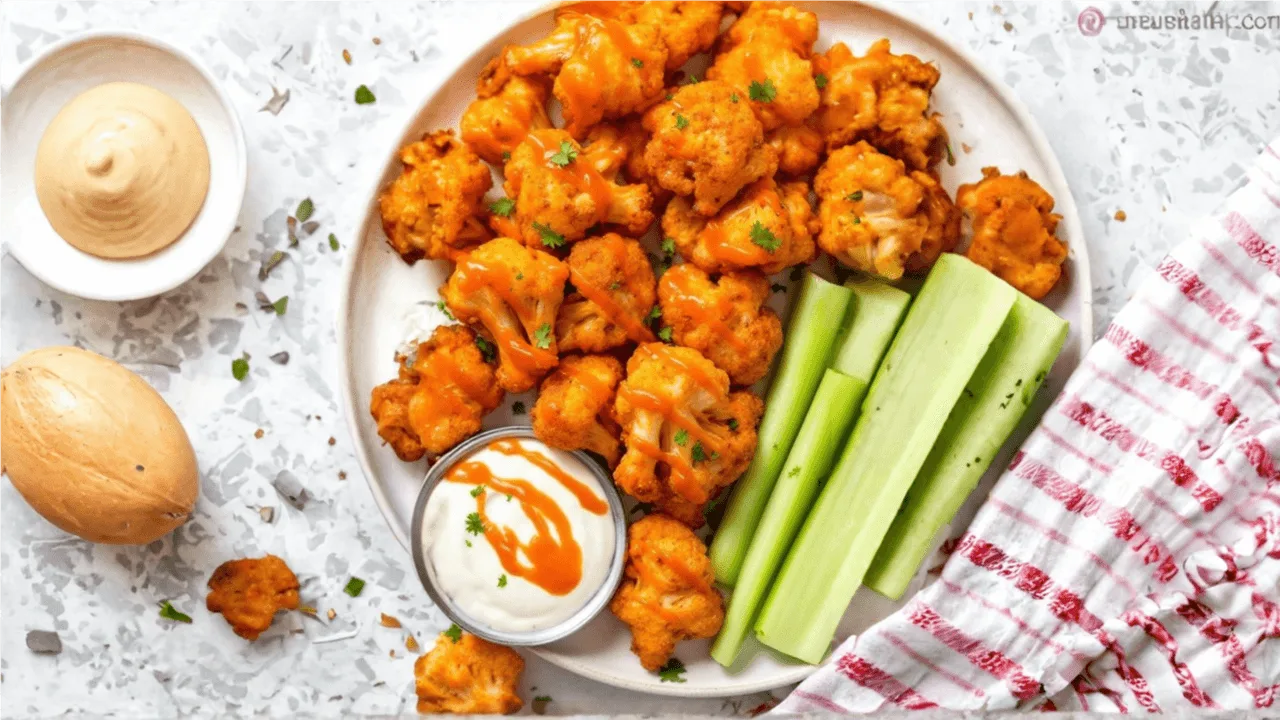 Crispy Buffalo Cauliflower Bites