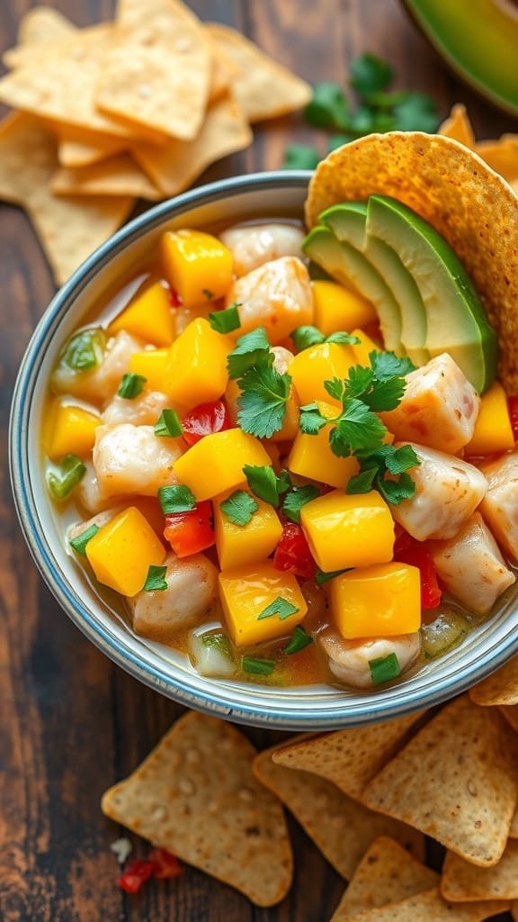 Ceviche with Mango and Avocado