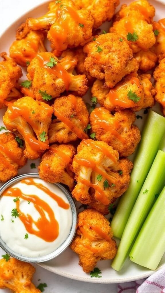 Buffalo Cauliflower Bites