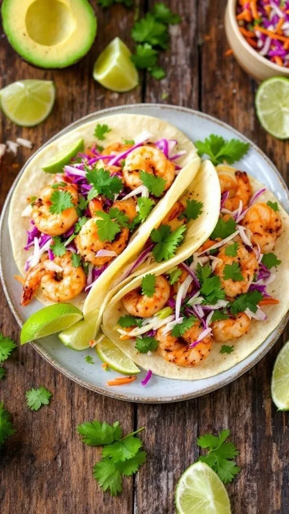 Delicious Coconut Lime Shrimp Tacos