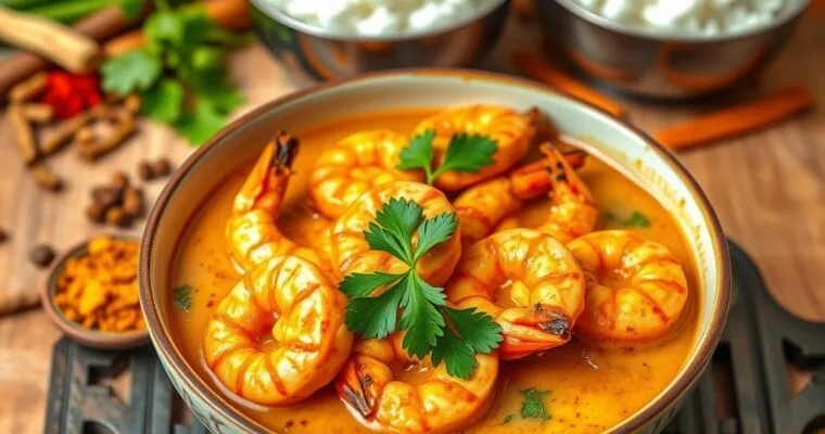 Delicious Coconut Prawn Curry
