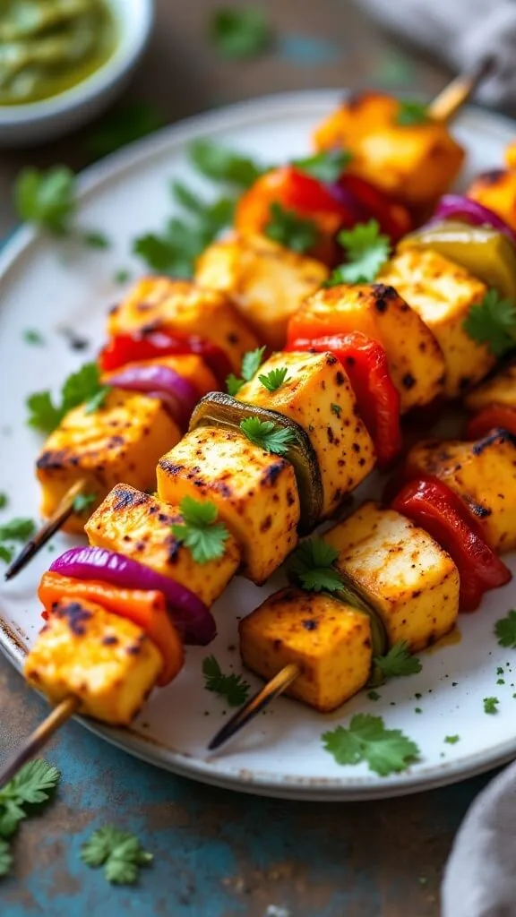 Delicious Spicy Grilled Paneer Tikka