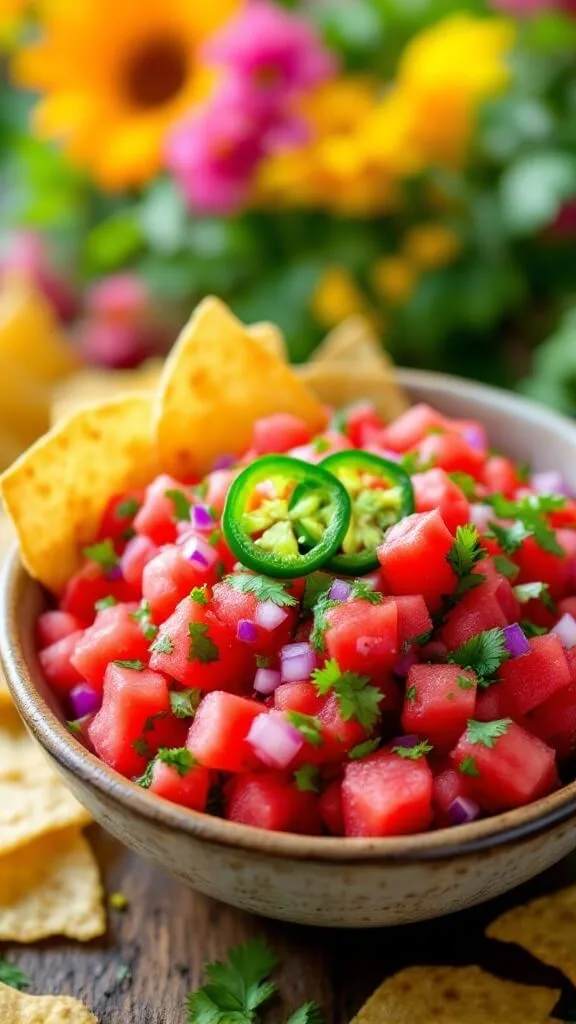 Deliciously Spicy Watermelon Salsa
