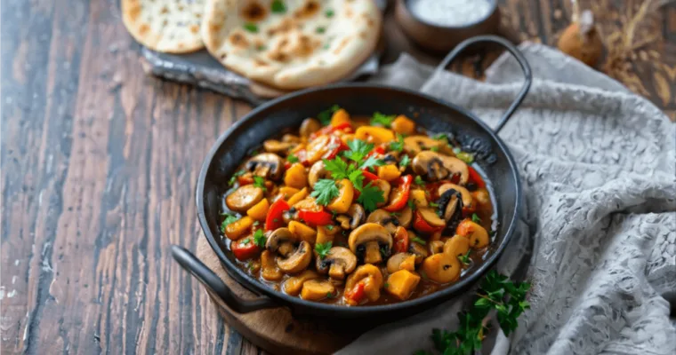 Flavorful Kadai Mushroom