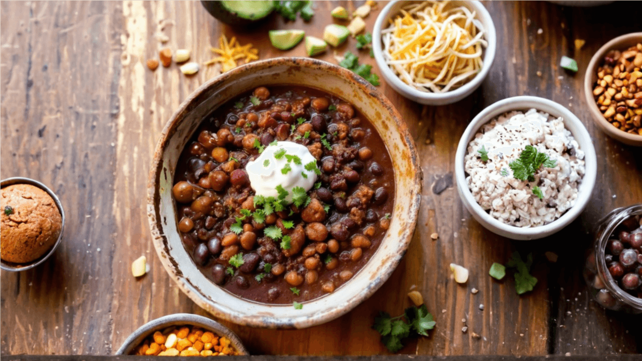 Delicious Slow Cooker Mole Chili