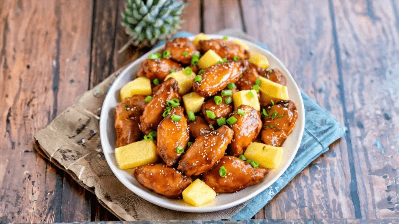 Sweet & Tangy Teriyaki Pineapple Wings