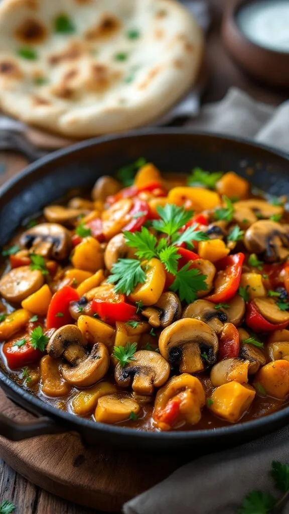 Flavorful Kadai Mushroom