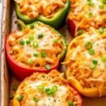 Delicious Buffalo Chicken Stuffed Peppers Recipe