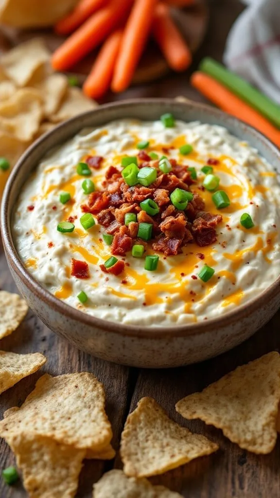 Delicious Cheesy Bacon Ranch Dip