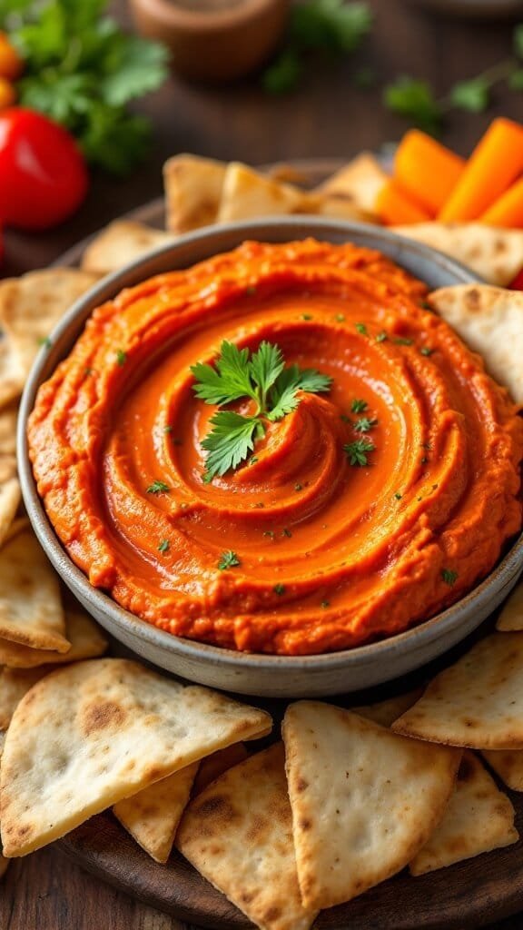 Delicious Roasted Red Pepper Dip