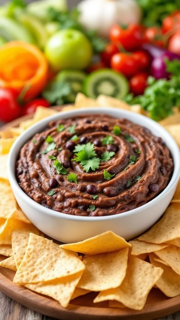 Delicious Spicy Black Bean Dip