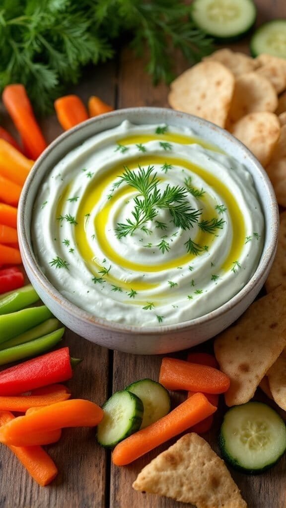 Delicious and Easy Cucumber Dill Dip