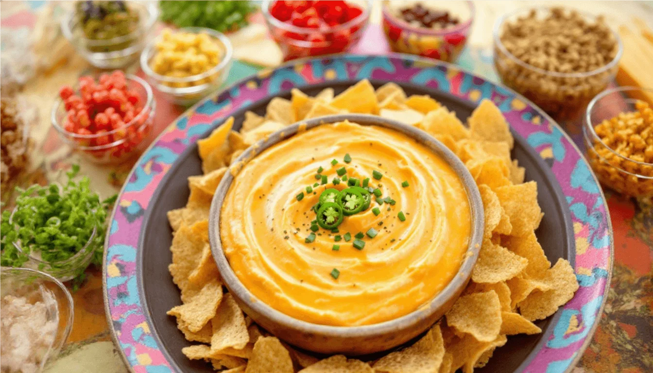 Creamy, Spicy Nacho Cheese Dip