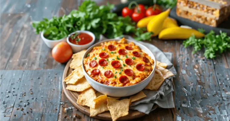 Ultimate Cheesy Pizza Dip