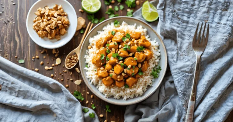 Slow Cooked Thai Peanut Chicken