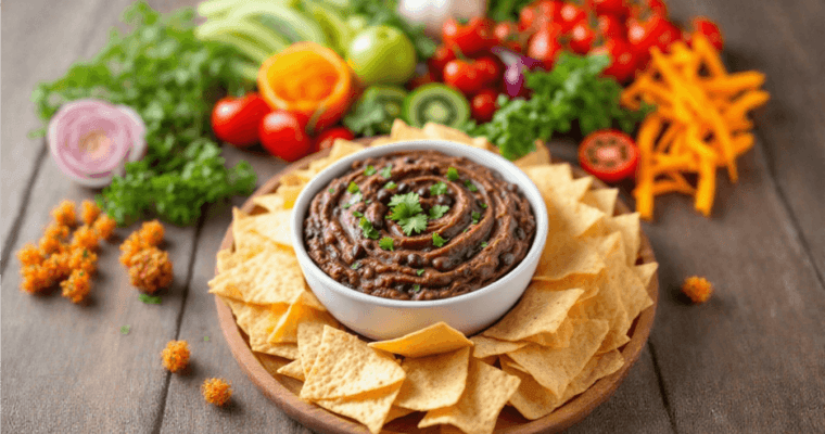 Delicious Spicy Black Bean Dip