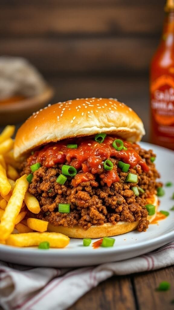 Spicy Sriracha Sloppy Joes