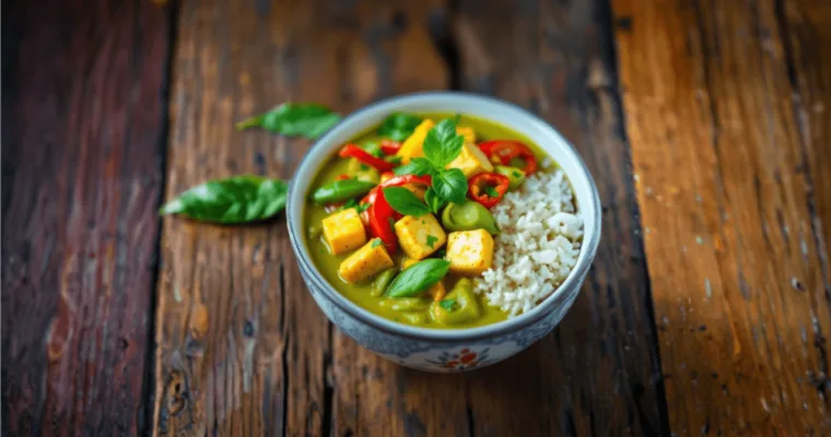 Deliciously Spicy Thai Green Curry with Tofu