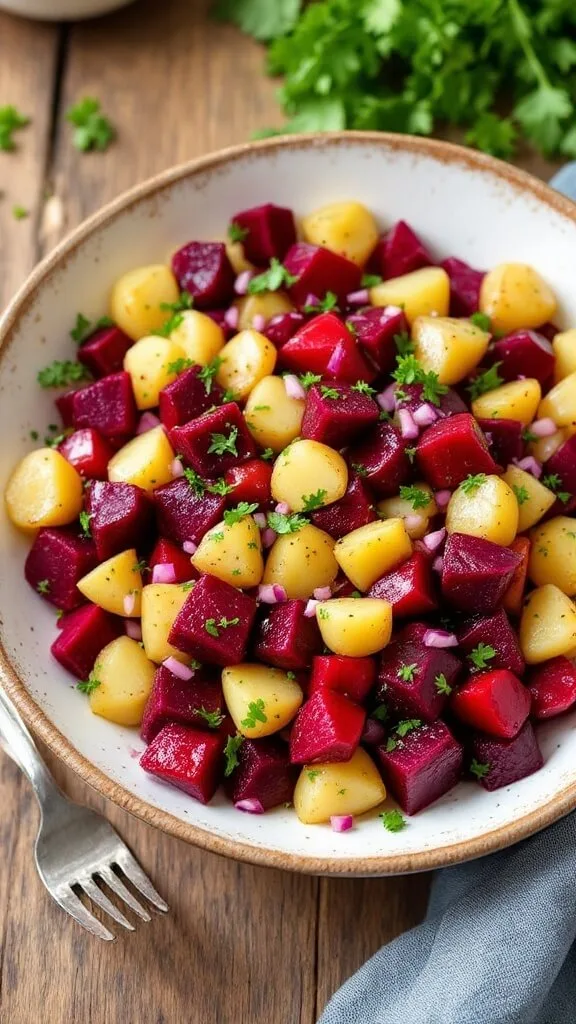 The Perfect Summer Beet and Potato Salad