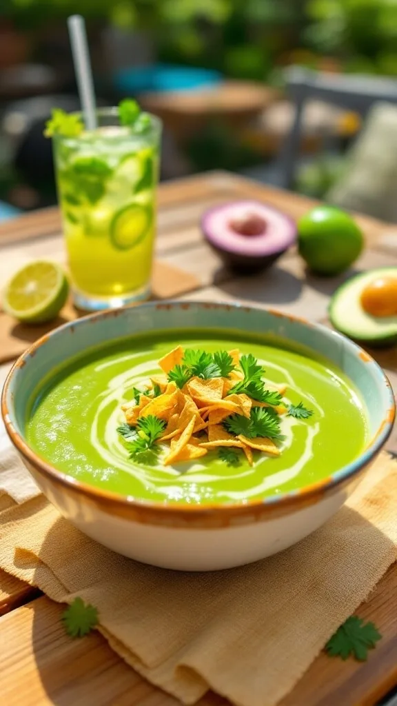 An Easy and Delicious Chilled Avocado Soup