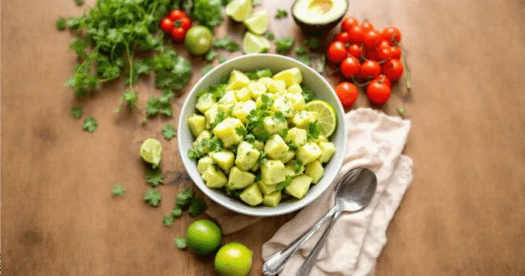 The Perfect Avocado Lime Potato Salad