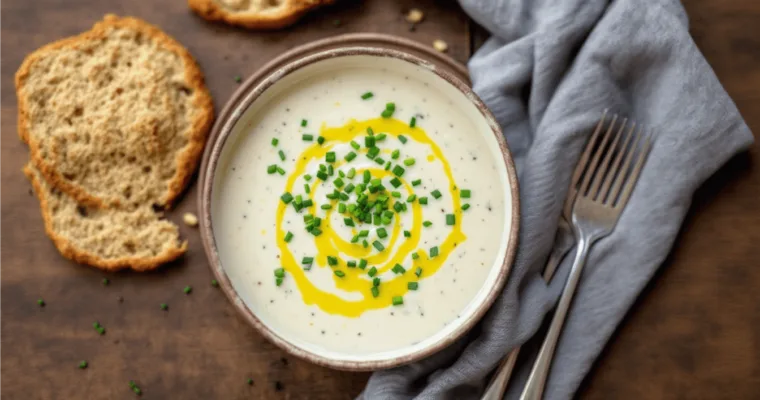 A Luxurious Black Garlic and Cauliflower Soup Recipe