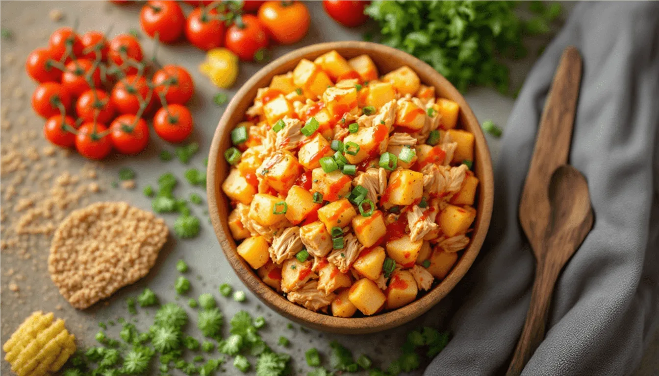 Spicy Buffalo Chicken Potato Salad – A Game Day Favorite!