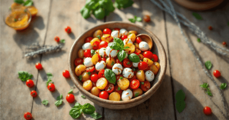 Caprese Potato Salad: A Fresh & Flavorful Summer Side