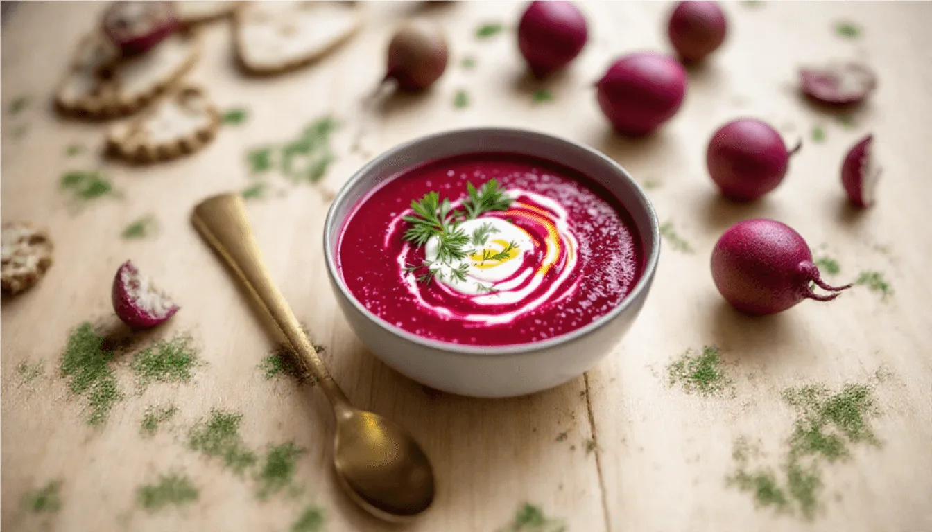 Refreshing Chilled Beetroot Soup – A Vibrant Summer Delight