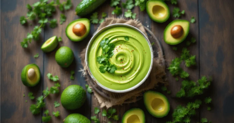 A Light and Creamy Cucumber Avocado Soup