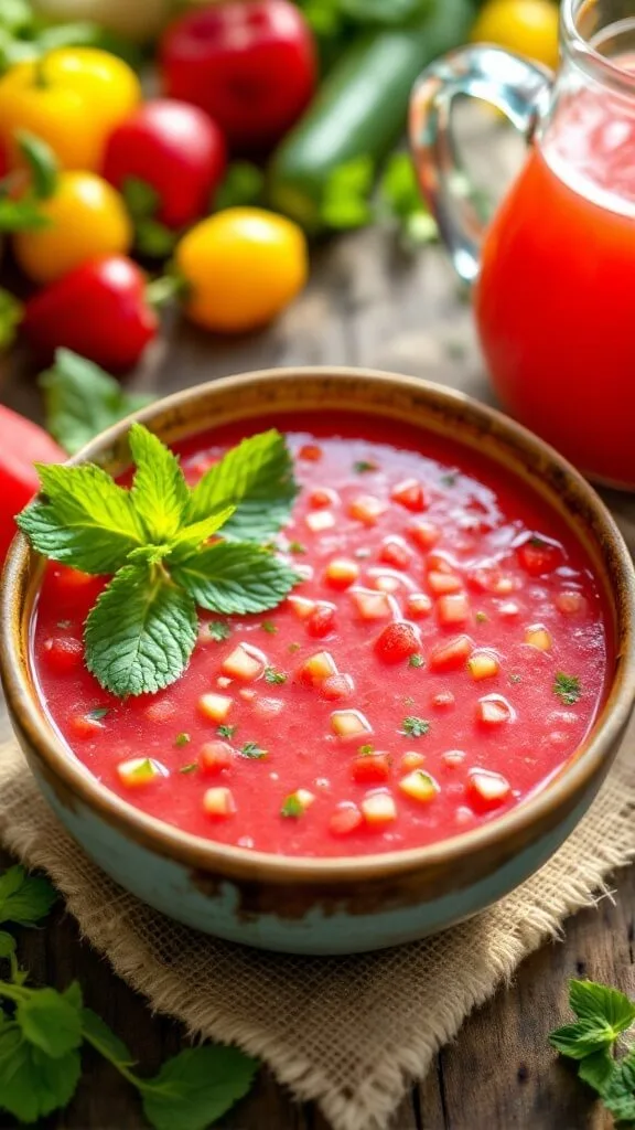 Cool and Flavorful Watermelon Gazpacho