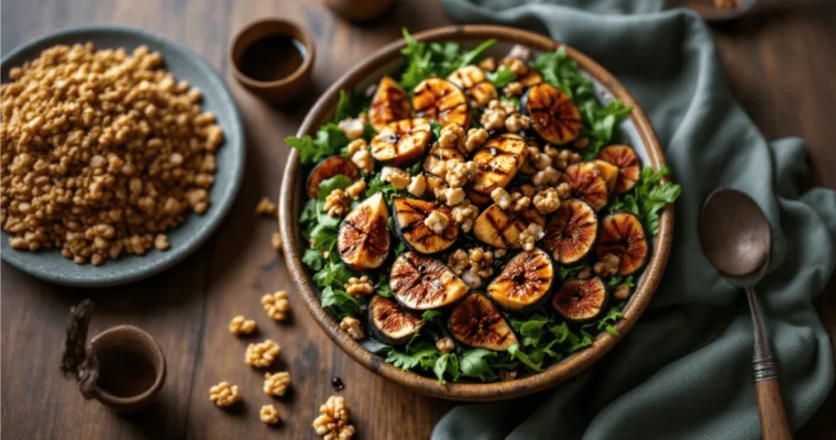 A Unique Roasted Figs and Grilled Halloumi Salad