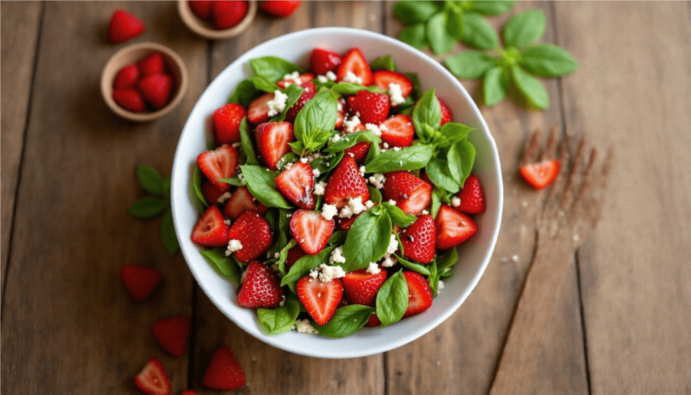 Strawberry-Basil Balsamic Salad: A Refreshing Summer Delight