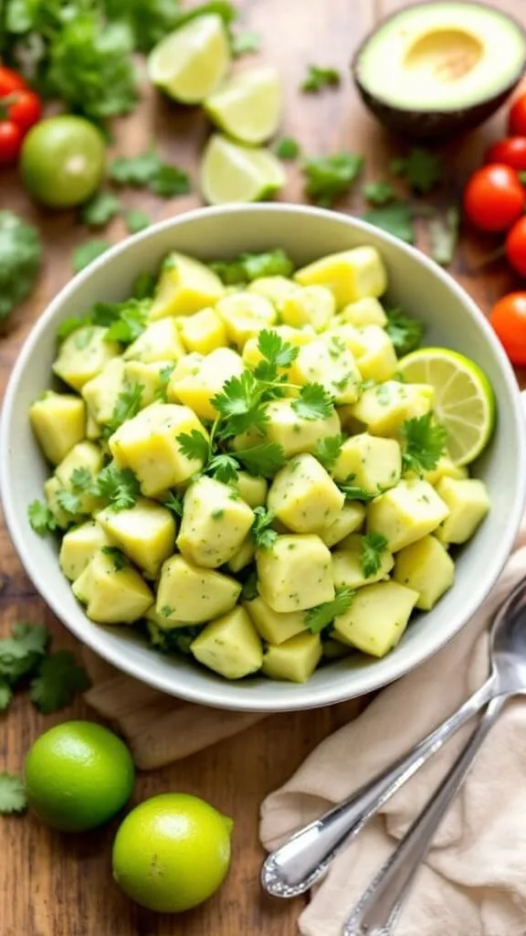 The Perfect Avocado Lime Potato Salad