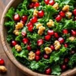A Refreshing Kale Salad with Pomegranate