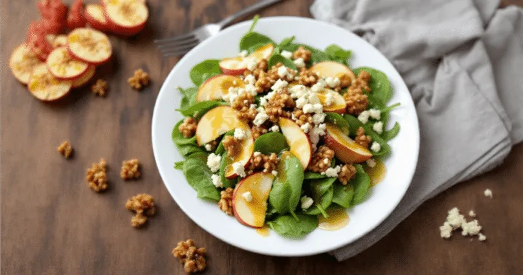 Refreshing and Flavorful Apple Spinach Salad
