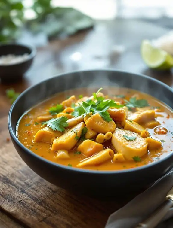 aromatic coconut chicken curry