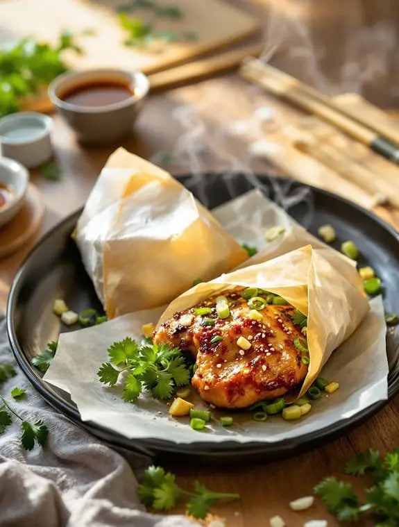 aromatic paper wrapped chicken recipe