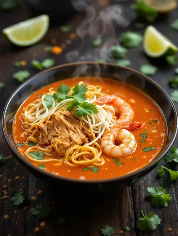 aromatic singaporean laksa curry
