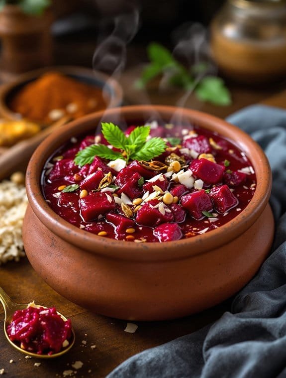 aromatic south indian beetroot curry