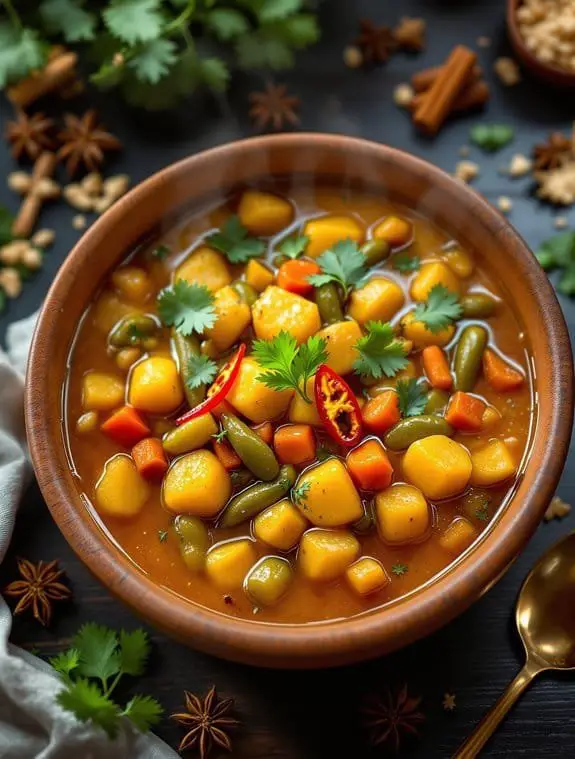 aromatic sri lankan vegetable curry