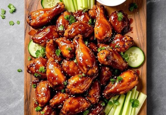asian bbq chicken wings