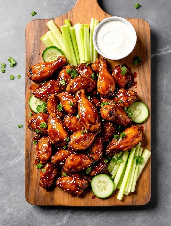 Sweet & Sticky Asian BBQ Wings Recipe