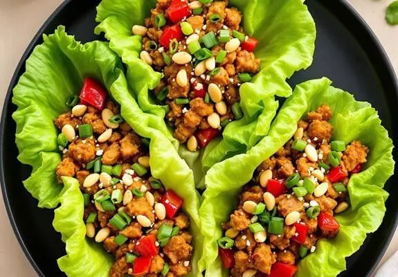 Asian-Style Chicken Lettuce Wraps Recipe