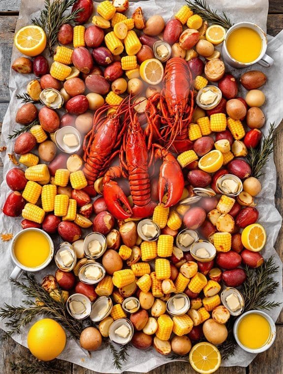 Coastal New England Lobster Clam Bake Recipe