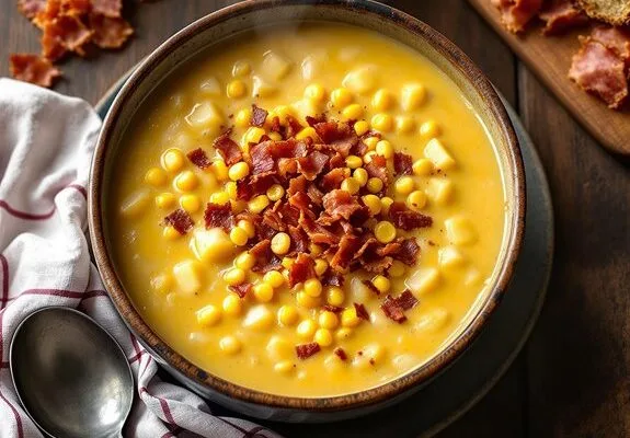 Hearty Bacon & Corn Chowder Recipe