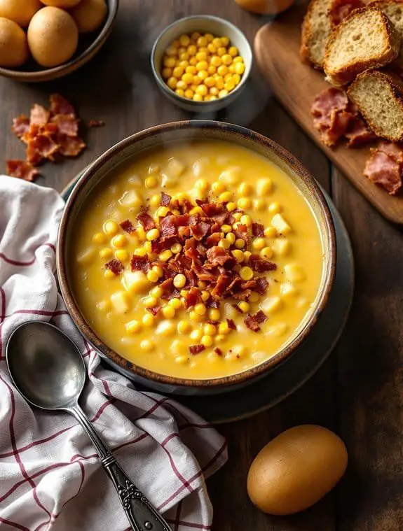 Hearty Bacon & Corn Chowder Recipe