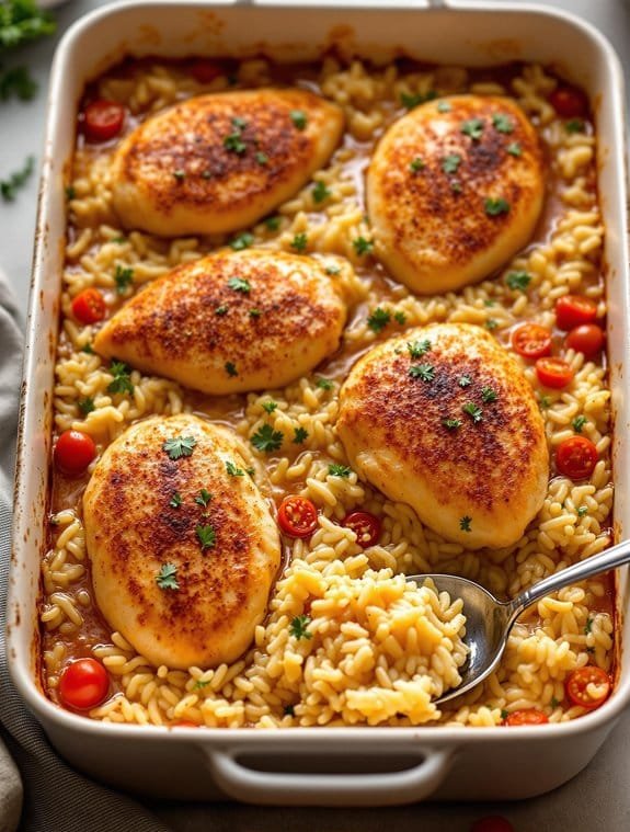 baked chicken and rice casserole