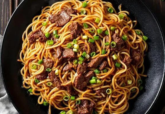 Sizzling Restaurant-Style Beef Chow Mein Recipe
