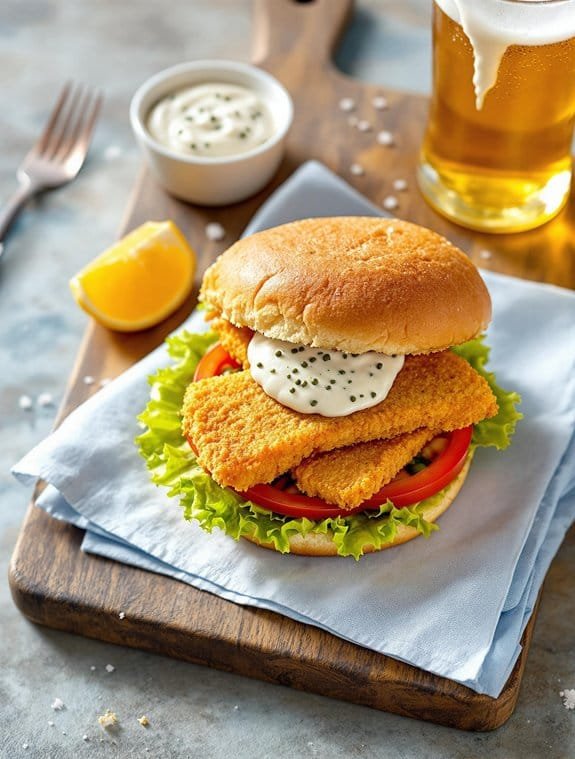 Golden Crispy Fish Sandwich Recipe: Beer-Battered Perfection
